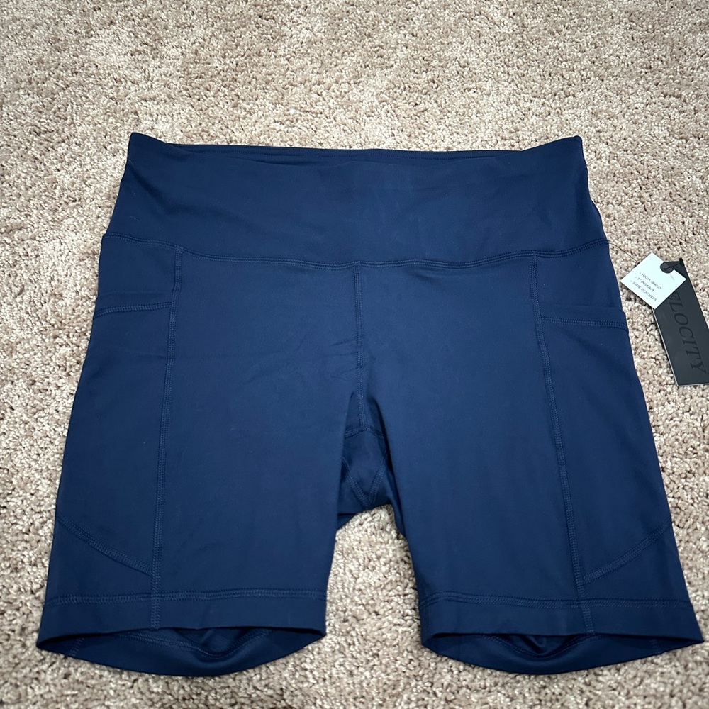 NWT VELOCITY Navy Women's Biker Shorts (SIZE: 2X) - Picture 2 of 13